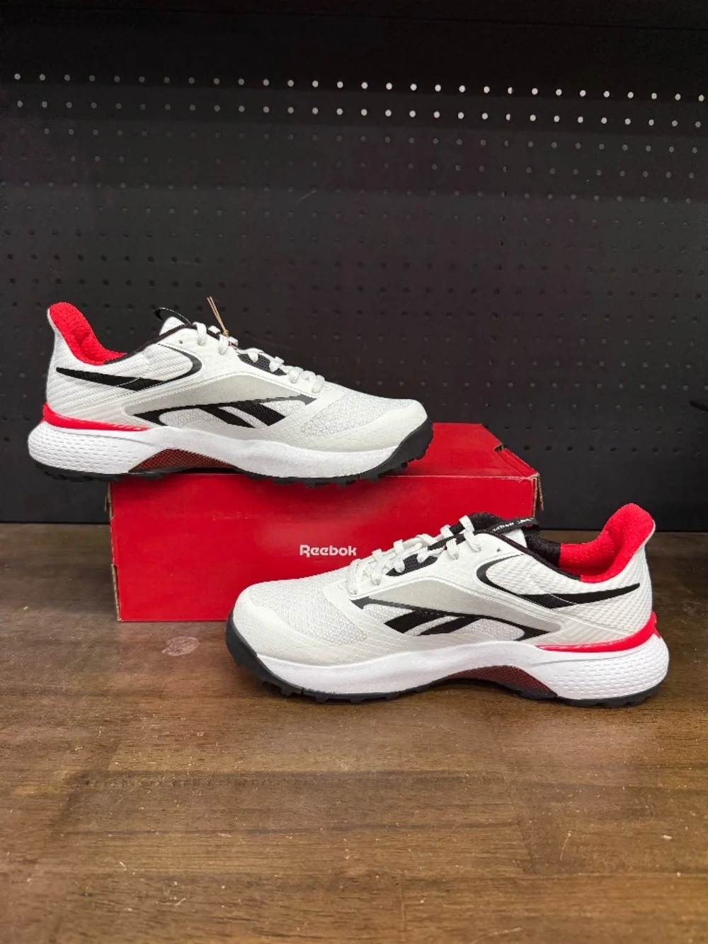 New W/ Box! Men's Reebok Nano Golf 'White Grey Red' Sneakers Size 12
